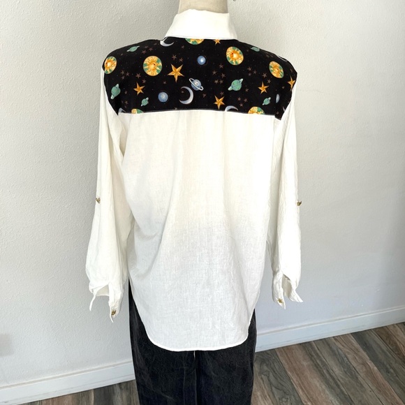 Universe Themed Button Down Shirt - Picture 5 of 6